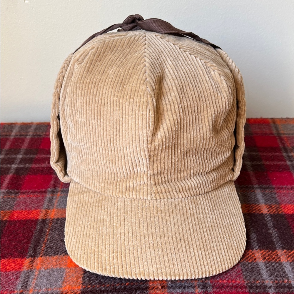 Tan Corduroy Hunting Cap